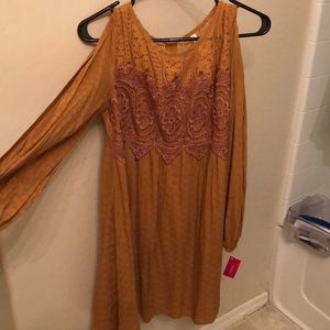 Xhilaration mustard dress
